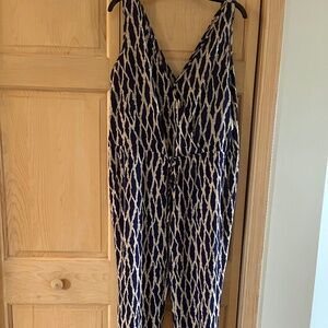 Andree Blue Sleeveless Jumpsuit